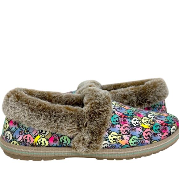 BOB’S by Sketchers Labradoodle Dog Faux Shearling lined Slippers - NWOT - Picture 1 of 8